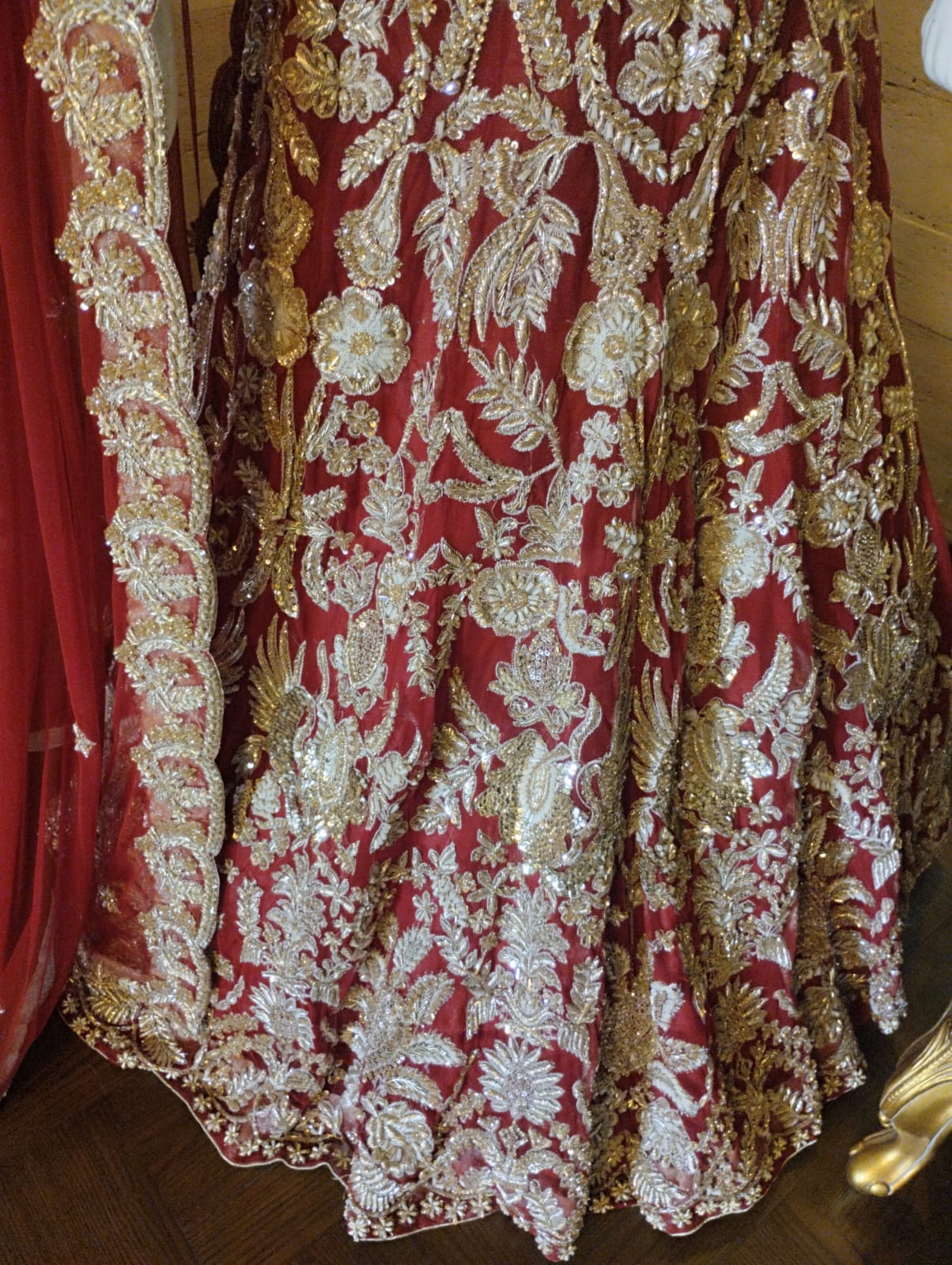 Red Rose Bridal Lehnga