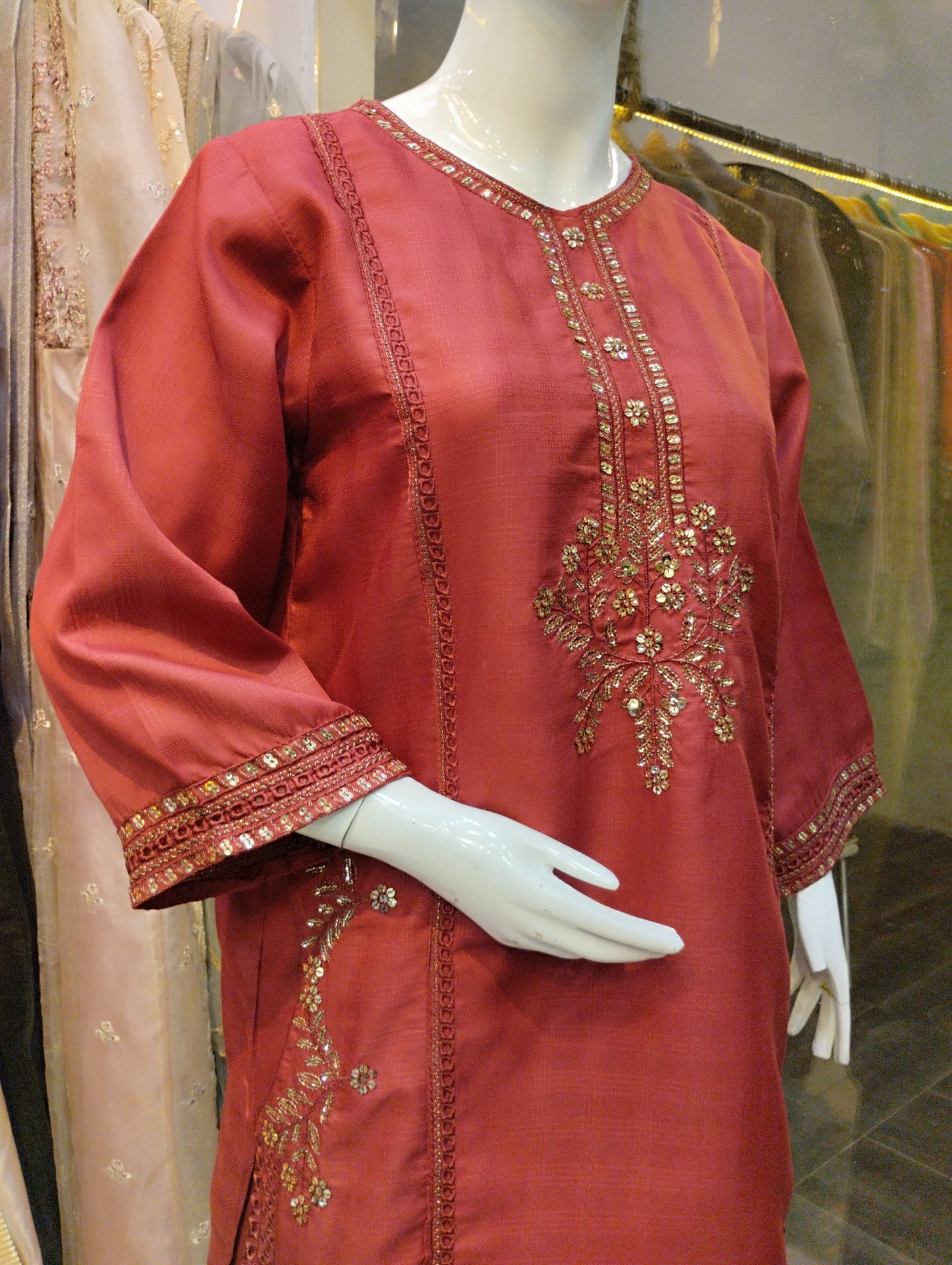 Embroided 3 piece Ready to wear