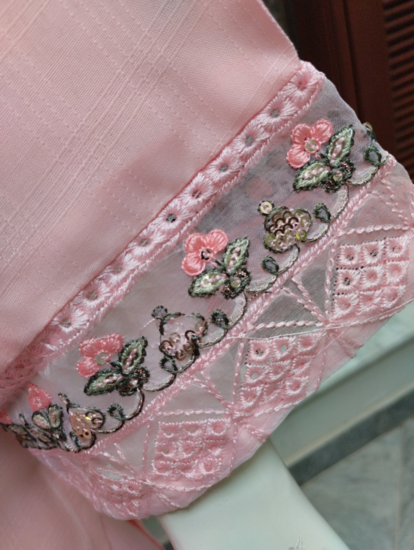Embroided Stitched 3 piece