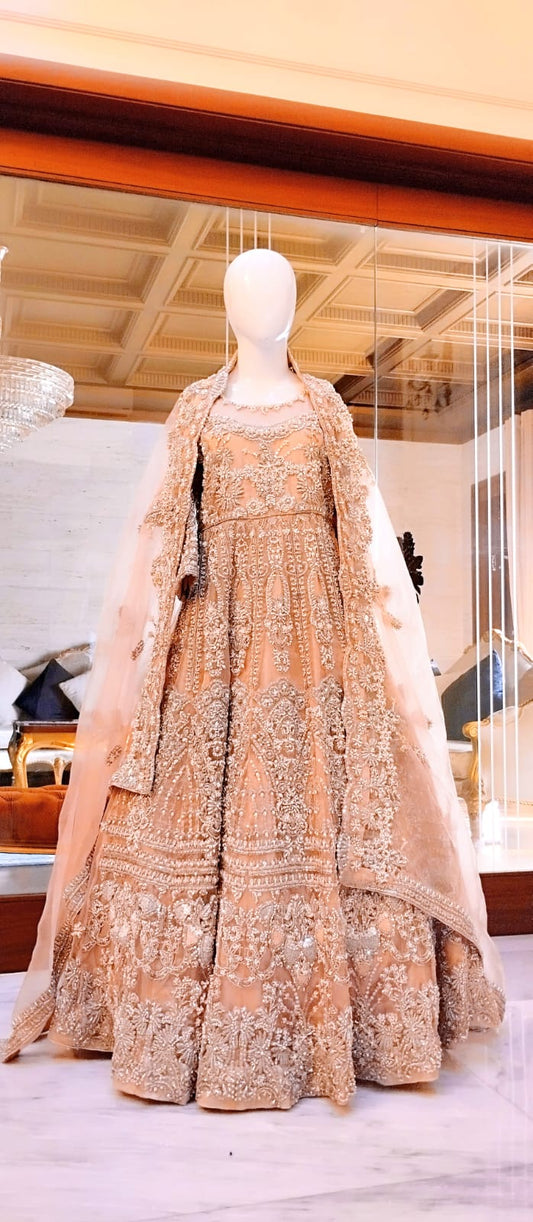 Tea Pink Bridal Peshwas