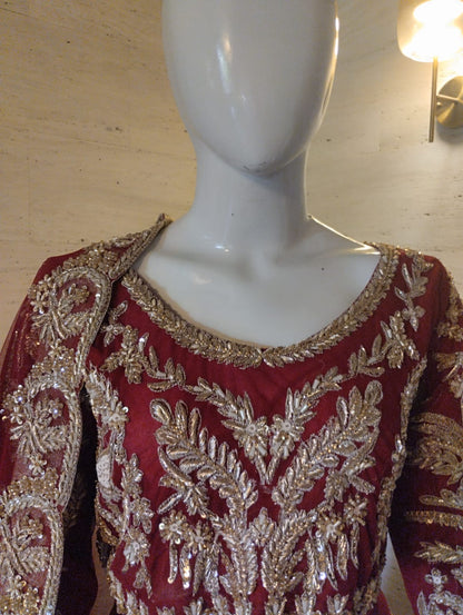 Red Rose Bridal Lehnga