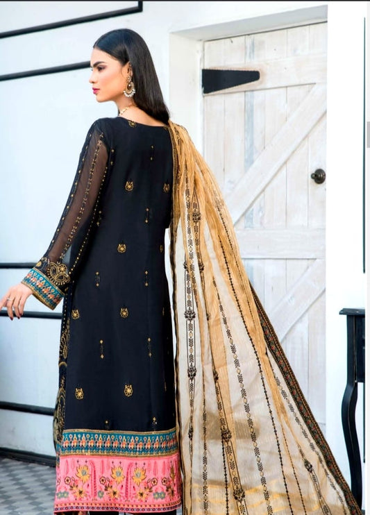 Embroided Shaffon 3 piece