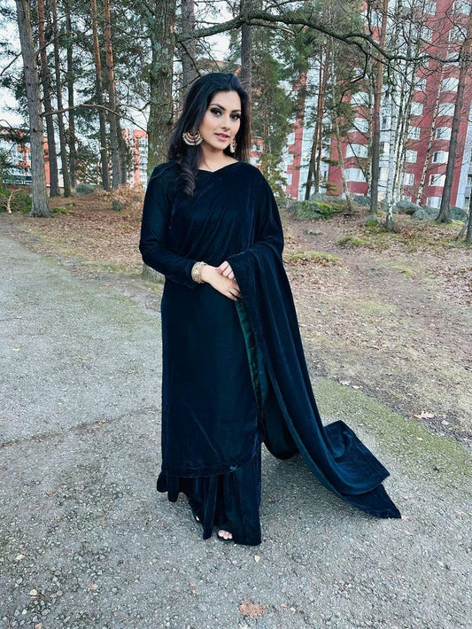 Velvet Saree